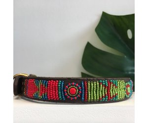 western beaded dog collars
