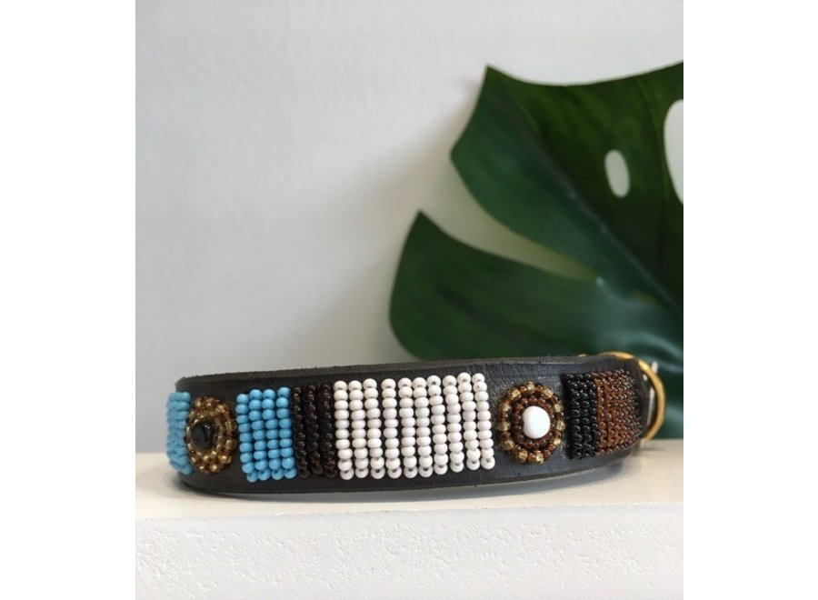 Beaded Dog collar Zoé