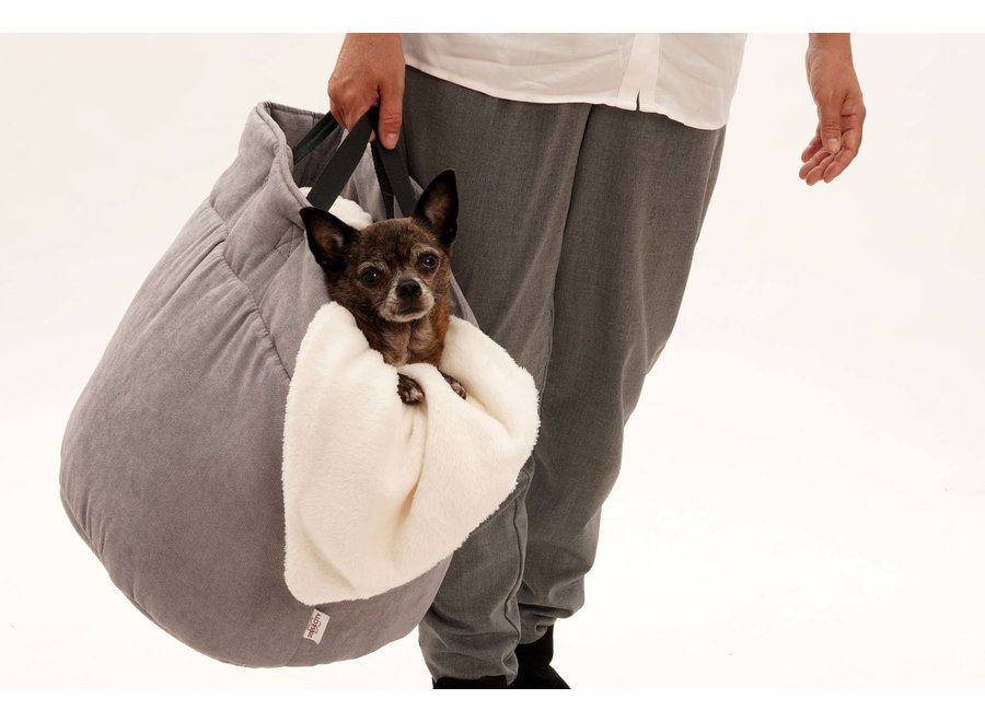 Dog/Cat Basket Shopper grey