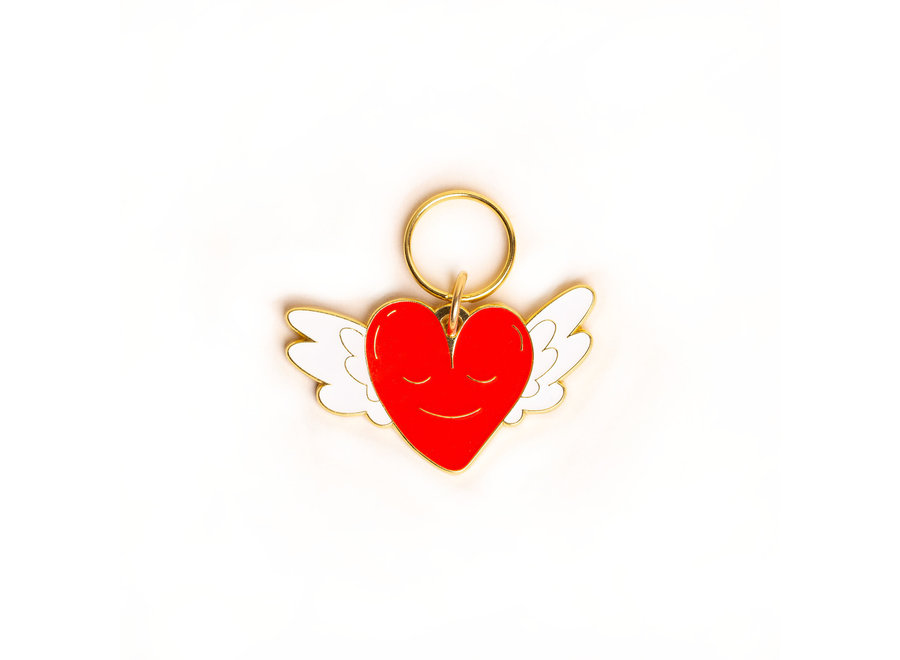 Winged Love ID tag