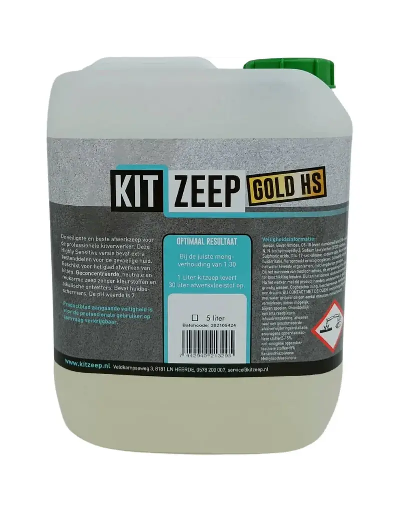 Kitzeep Kitzeep afwerkzeep Gold HS 5 Liter
