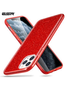  ESR - telefoonhoesje - Apple iPhone 11 Pro Max - Makeup Glitter - Rood