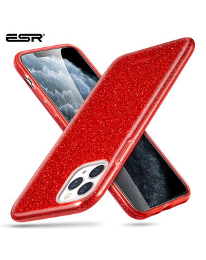  ESR - telefoonhoesje - Apple iPhone 11 Pro Max - Makeup Glitter - Rood