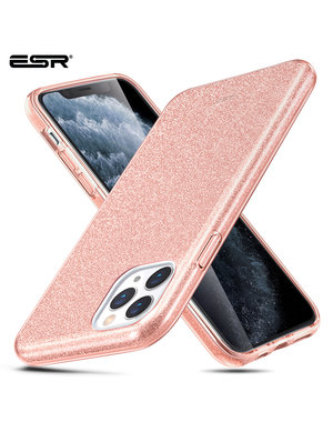  ESR - telefoonhoesje - Apple iPhone 11 Pro - Makeup Glitter - Donker roze