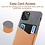 iPhone 11 Pro Max - Canvas / backcover - met pashouder / portemonnee - ESR Metro Wallet – Grijs / Bruin