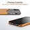 iPhone 11 Pro Max - Canvas / backcover - met pashouder / portemonnee - ESR Metro Wallet – Grijs / Bruin
