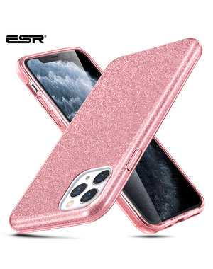  ESR - telefoonhoesje - Apple iPhone 11 Pro Max - Makeup Glitter - Licht roze