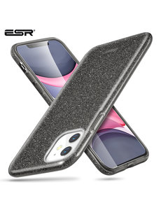  ESR - telefoonhoesje - Apple iPhone 11 - Makeup Glitter - Zwart