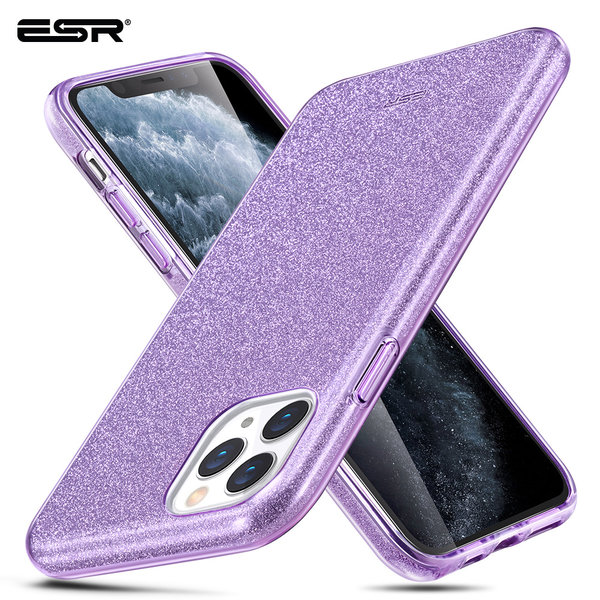 ESR - telefoonhoesje - Apple iPhone 11 Pro - Makeup Glitter - Paars