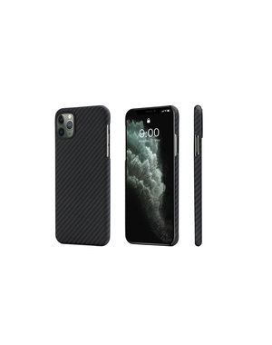  Pitaka - MagEz Case - Apple iPhone 11 Pro Max - Aramid Fiber/Kevlar – Twill-patroon (zwart)