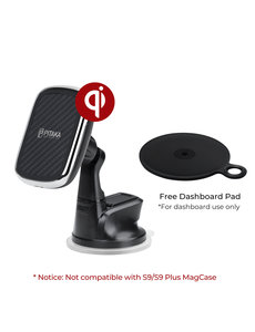  Pitaka - Draadloze Q1 Autolader - MagEZ Mount Qi – Zuignap / Dashboard