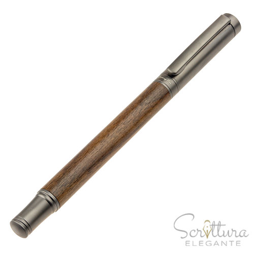 Gazing Far tm2 fountainpen - Walnut/gunmetal Gazing Far tm2 fountainpen - Walnut/gunmetal