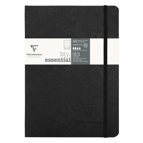 Clairefontaine My Essential Bullet Journal - Black- Age Bag