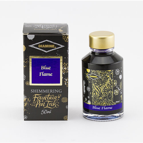 Diamine Shimmer inkt - Blue Flame Diamine Shimmer inkt - Blue Flame