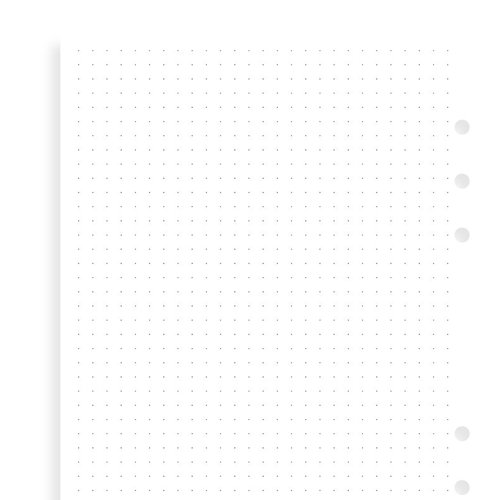 Filofax Filofax white dot grid note paper - A5 Filofax Filofax white dot grid note paper - A5