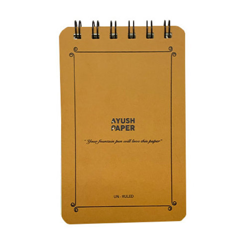 Ayush Paper Ayush paper pocket notebook - Plain Ayush Paper Ayush paper pocket notebook - Plain