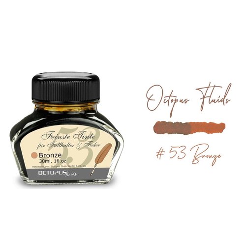 Octopus Fluids GmbH & Co. KG. Octopus vulpen inkt - Bronze - Sample Octopus Fluids GmbH & Co. KG. Octopus vulpen inkt - Bronze - Sample