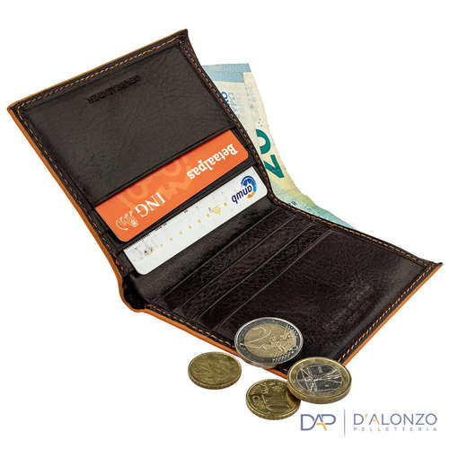 Scrittura Elegante Leather wallet - Roma - Brown Scrittura Elegante Leather wallet - Roma - Brown