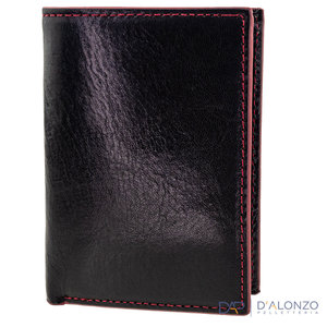 Scrittura Elegante Leather wallet - Milan - Black
