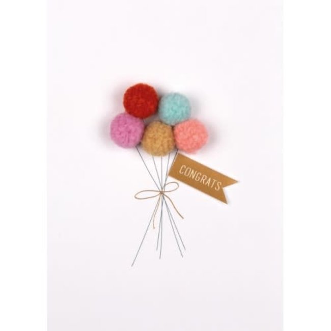 Rader pompom card congrats