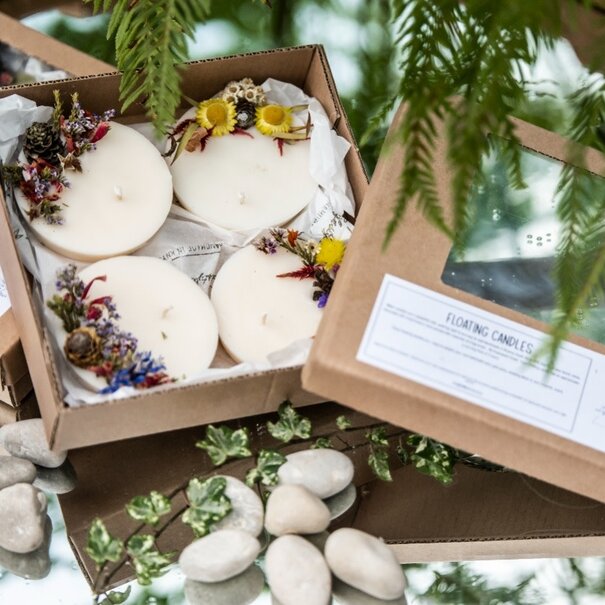 Drijfkaarsen | set van vier