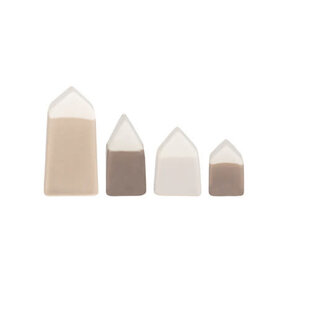 Tiny Houses set of 4 grey