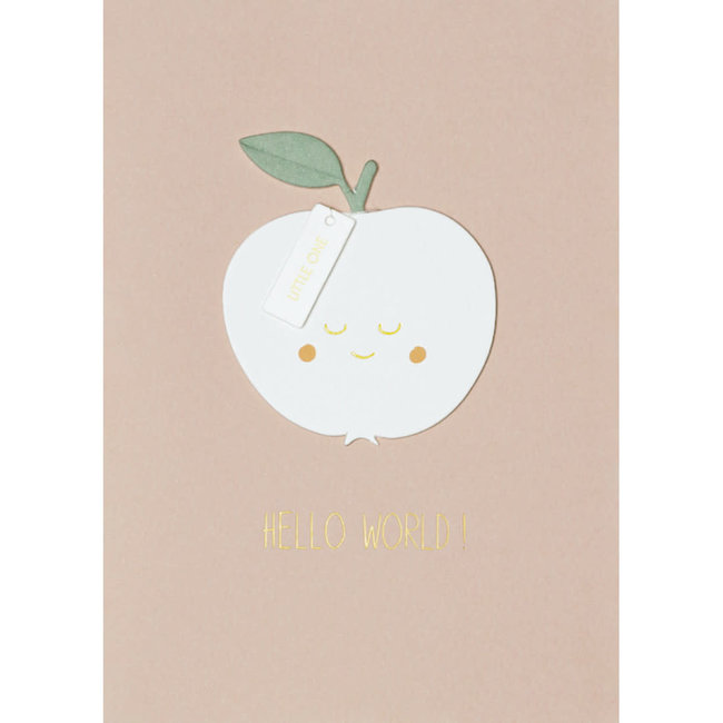 Fruit card apple Hello world!