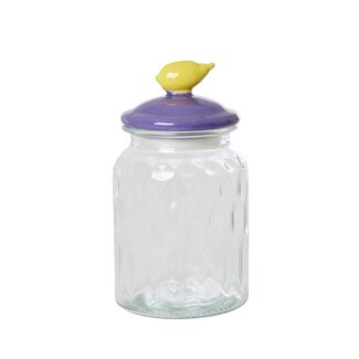 Rice Glass Jar with Lemon Lid - Medium