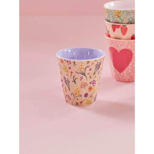 Middelgroot Melamine Beker - Meerkleurig - Wild Flower Print
