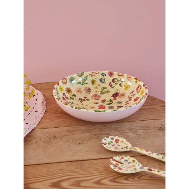 Melamine Salad Bowl with Floras Dream