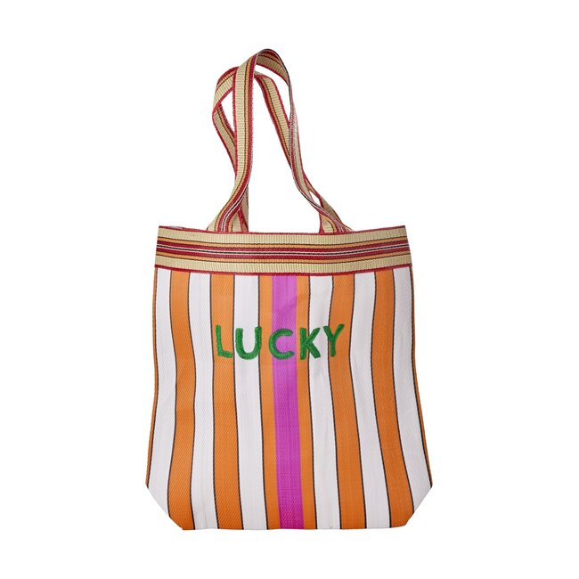 Recycled plastic shopper lucky