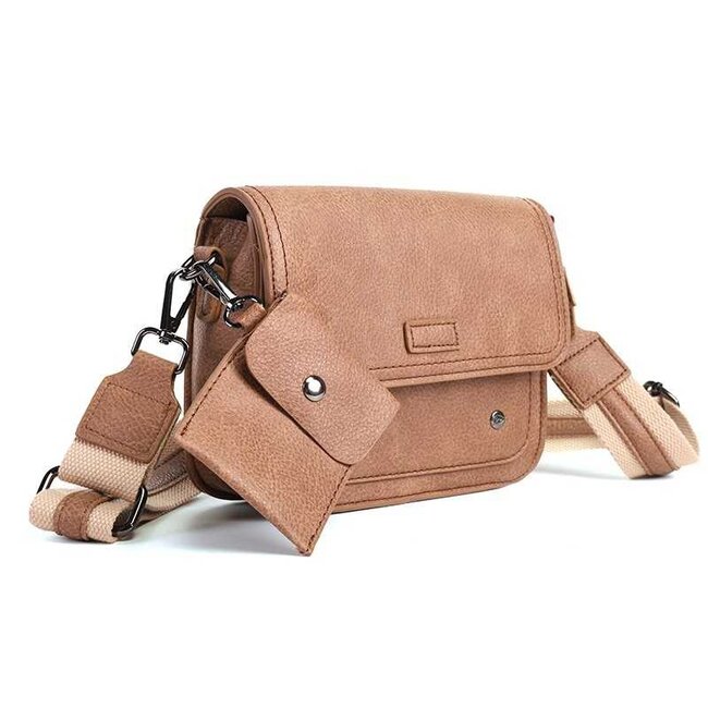 Camel schoudertasje Toulon