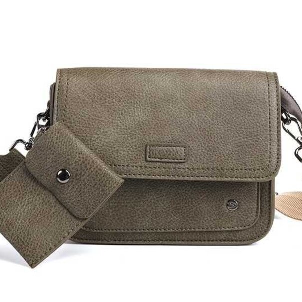 I'm DUTCH Dark green schoudertasje Toulon