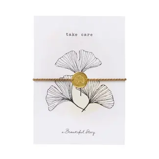 A beautiful story Jewelry Postcard Ginkgo