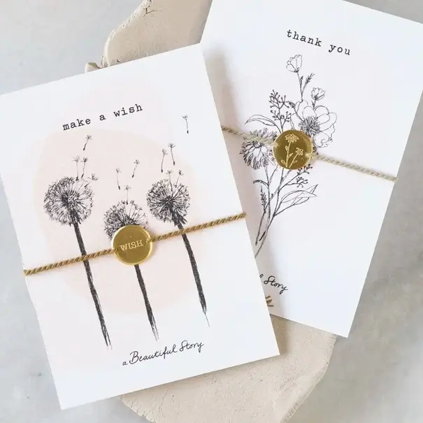 A beautiful story Jewelry Postcard Flowers