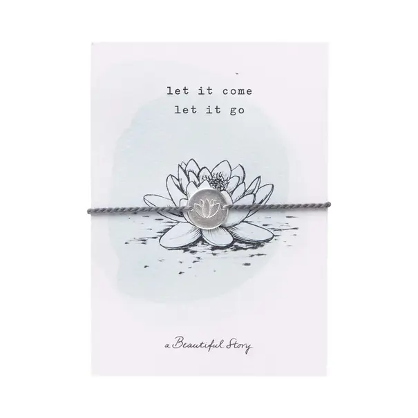 A beautiful story Jewelry Postcard Lotus