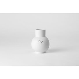 Ballvase Heart Silver