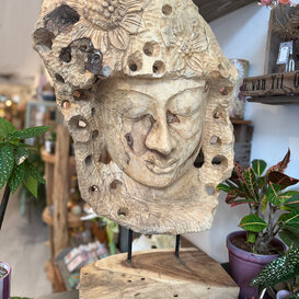 Beeld Indonesië houtsnijwerk Lon