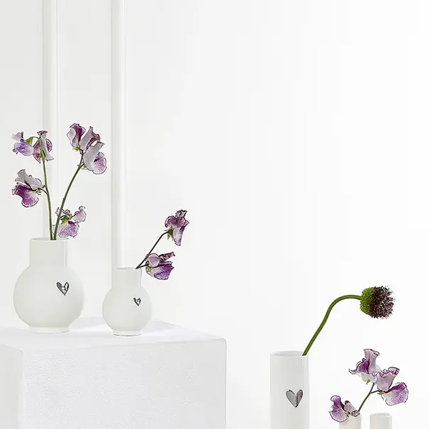 Räder Ballvase Heart Silver