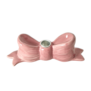 Ceramic Candle Holder in Bow Shape - Pink