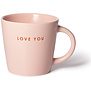Cappuccino cup LOVE YOU pink