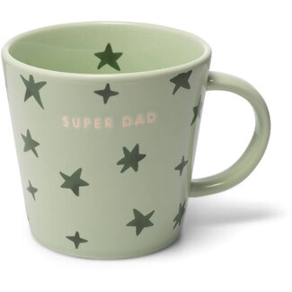 Vondels Tea cup stars SUPER DAD light green