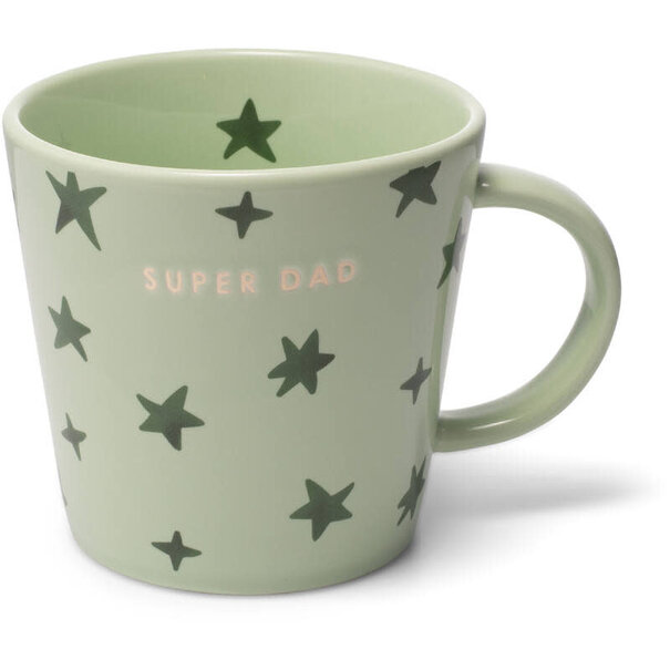 Vondels Tea cup stars SUPER DAD light green