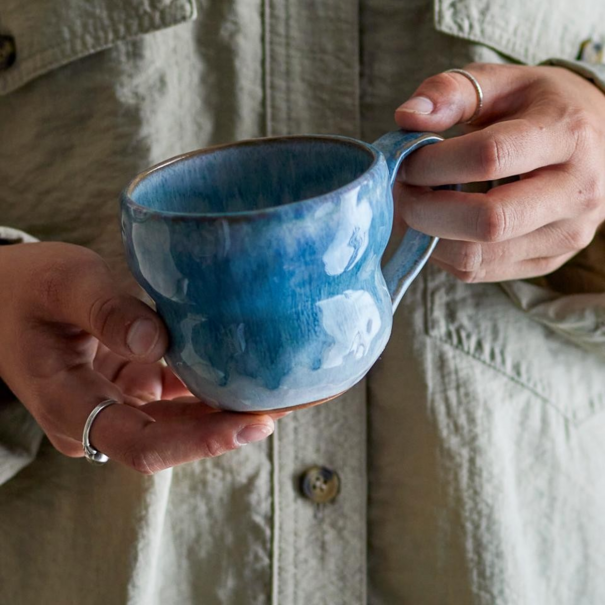 Bloomingville Nara Cup, Blue, Stoneware
