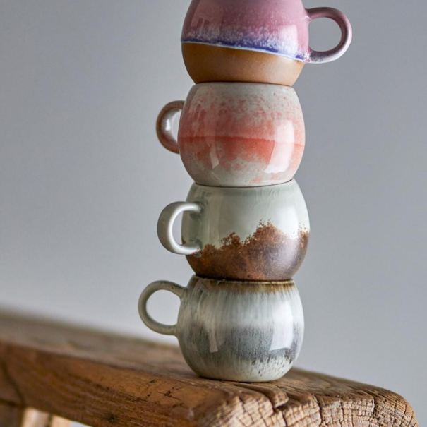 Bloomingville Paula Espresso Cup, Rose, Stoneware