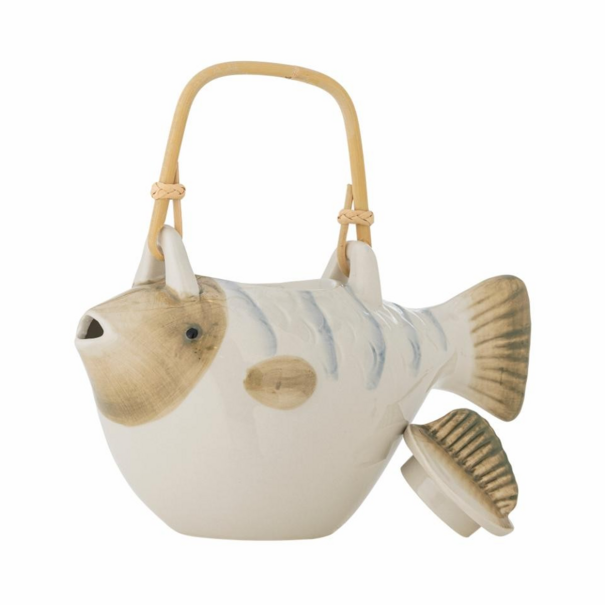 Bloomingville Wrenna Teapot, Grey, Stoneware