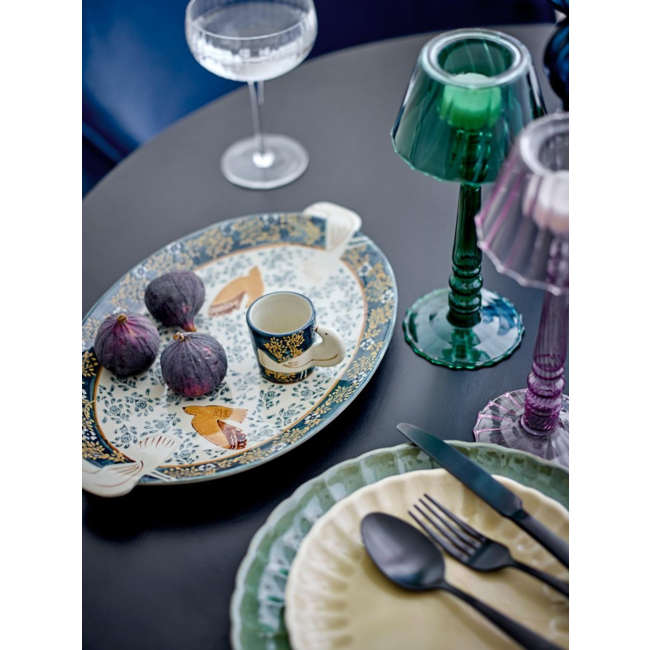 Hezha Espresso Cup, Blue, Stoneware