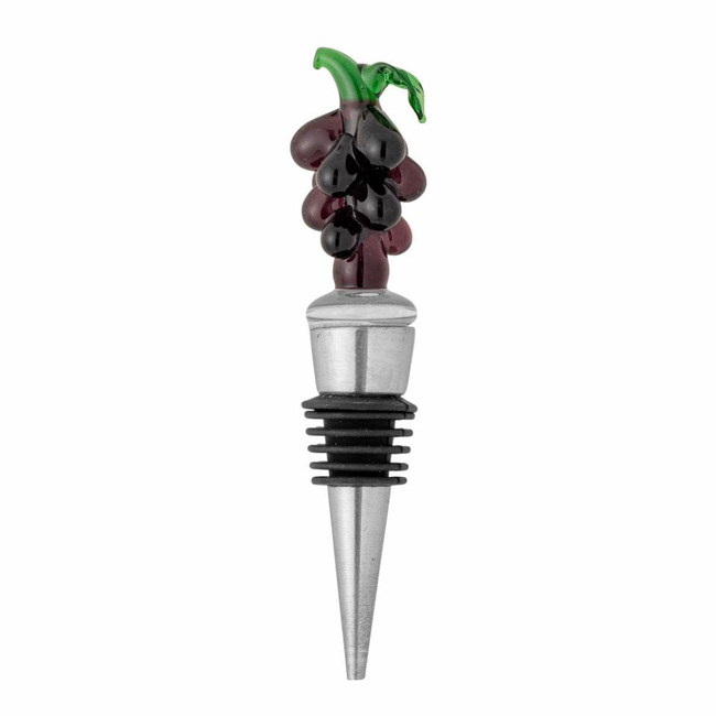 Bloomingville Lynn Wine Stopper, Purple, Glass