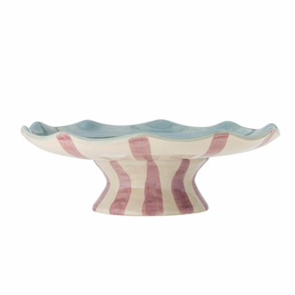 Bloomingville Willa Cake Tray, Rose, Stoneware