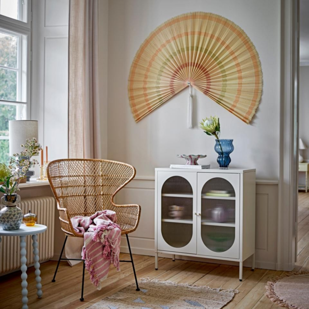 Bloomingville Willa Cake Tray, Rose, Stoneware